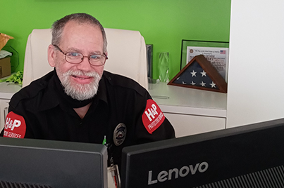 Security Guard and His Workstation